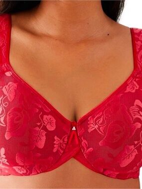 Wacoal Red Awareness unlined 36G Very Nice !
